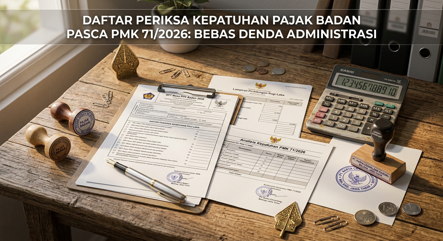 Daftar Periksa Kepatuhan Pajak Badan Pasca PMK 71/2026: Bebas Denda Administrasi